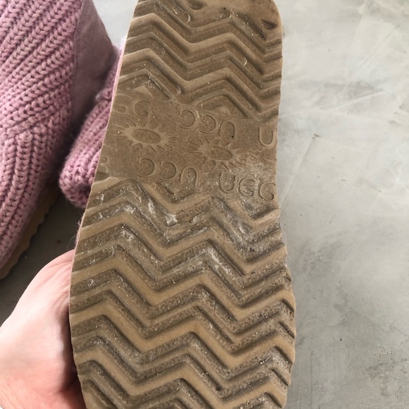 UGG Pink Knit Boots - Picture 4 of 4